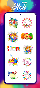 Happy Holi Stickers for WA