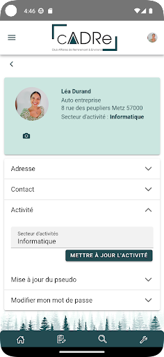 Android application Le Cadre screenshort