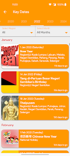 Malaysia Calendar - Holiday & Note (Calendar 2022) 4.4.0 screenshots 4