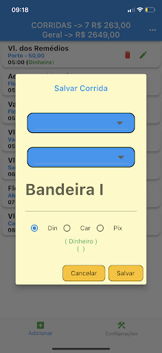 Android application Taxi Noronha screenshort