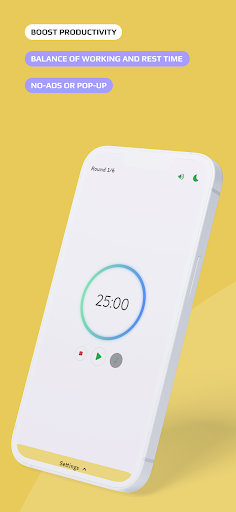 Android application ToMo - Focus & Study Timer screenshort