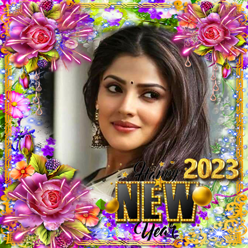 New year photo frame 2023