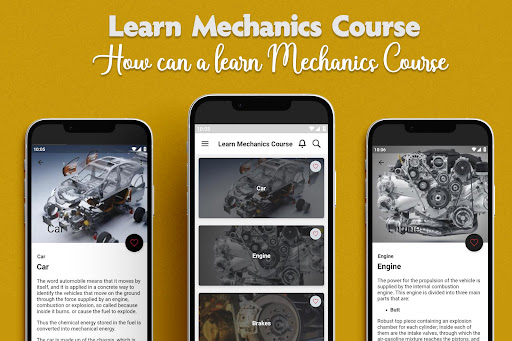 Android application Learn Mechanics Course screenshort