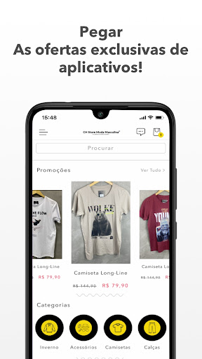 Android application CH Store Moda Masculina screenshort