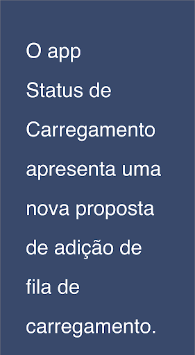 Android application Status Carregamento screenshort