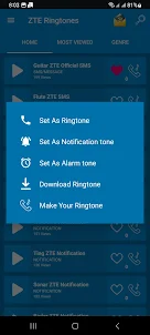 Ringtones for ZTE mobile phone