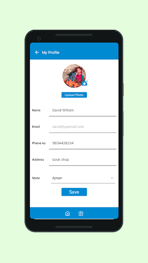 Android application Arabian Barq Clients screenshort