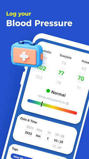 Blood Pressure Tracker Screenshot 1 - AppWisp.com