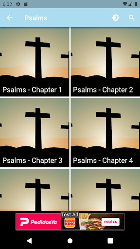 Android application Psalms and Proverbs screenshort
