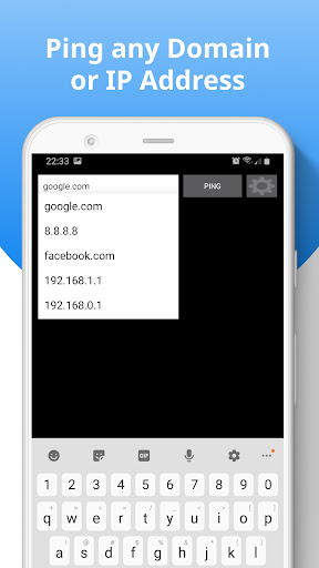 Ping IP - Network utility Screen 2