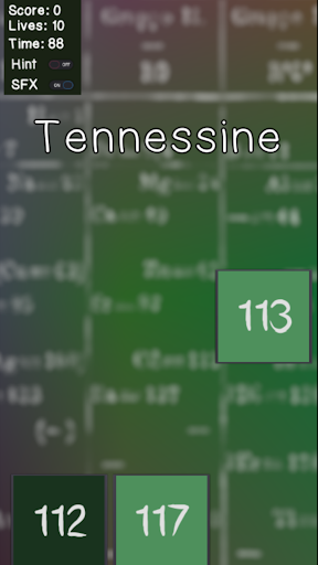 Learn the Periodic Table Screen 2