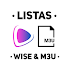 Listas Wiseplay & M3U - Las mejores listas1.0.7
