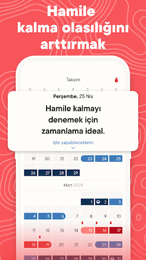 Clue Adet Döngüsü Takvimi ekran görüntüsü