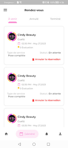 Android application Cindy Beauty screenshort