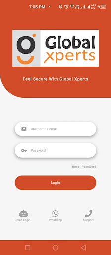 Android application Global Xperts screenshort