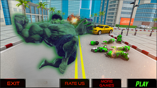 Android application Incredible Holk: Fight In City screenshort