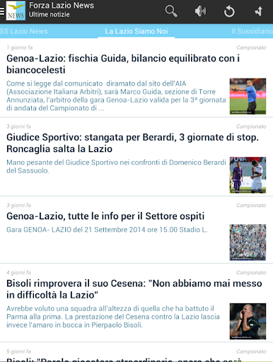 Forza Lazio News Screen 3