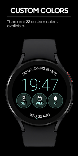 JHW Digital Thin Watch face