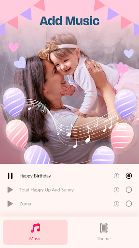 Screenshot of Happy Birthday Video Maker