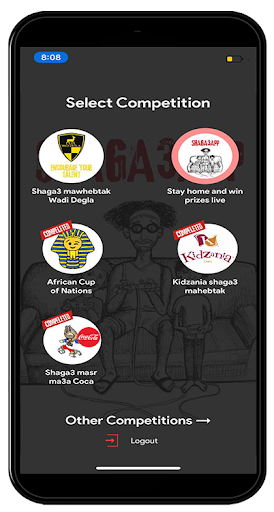 Shaga3app |Cheer & Win Live Screen 2