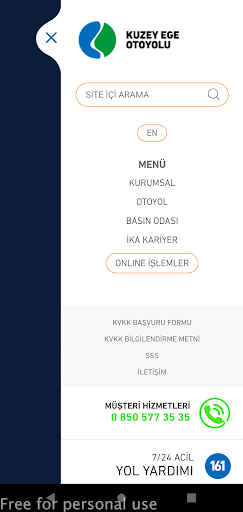 Kuzey Ege Otoyolu Screen 2