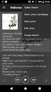 Screenshot 5 Walkman Lyrics Extension Búsqu android