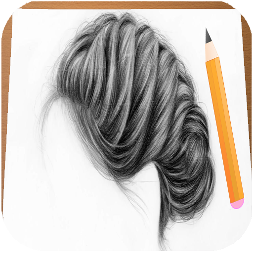 Cabelo desenho  Realistic hair drawing, How to draw hair, Realistic  drawings