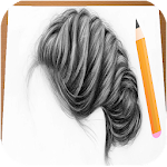 Cover Image of Download How to Draw Realistic Hair  APK