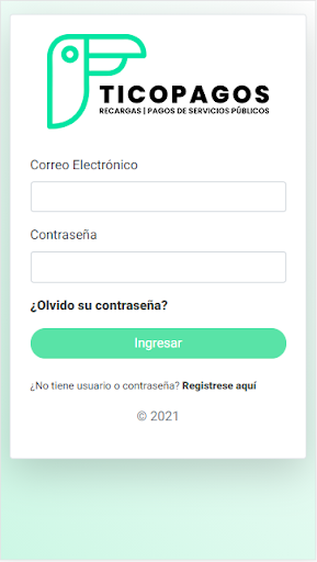 Android application TICOPAGOS screenshort