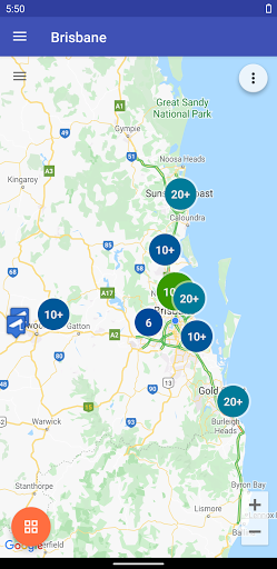 Android application Live Traffic (Brisbane) screenshort