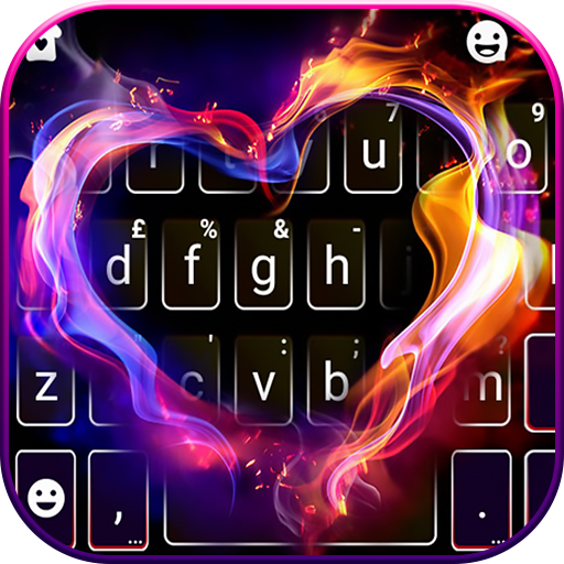 最新版 クールな Flaming Heart のテーマキーボード Google Play のアプリ