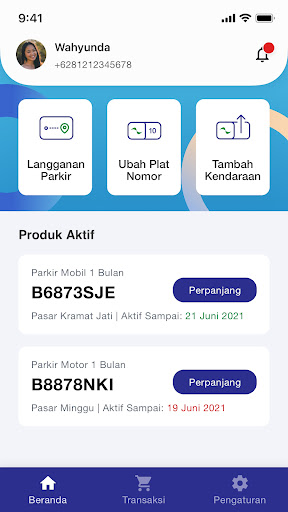 MFP Parking Screen 2