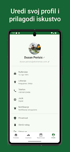 Ekstremac Avanture u prirodi