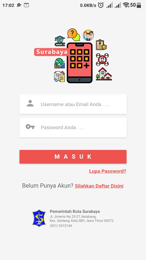 Android application WargaKu Surabaya screenshort