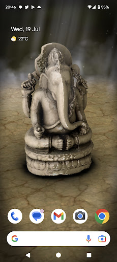 3D Golden Ganesha Wallpaper Screen 3