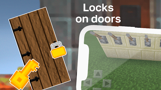 لقطة 1 Cerradura de Puerta Mod mcpe android