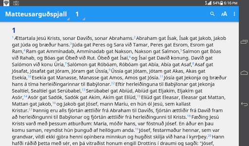 Icelandic Bible. 1981 Biblian. screenshot 7