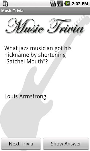 Music Trivia Collection Screen 2