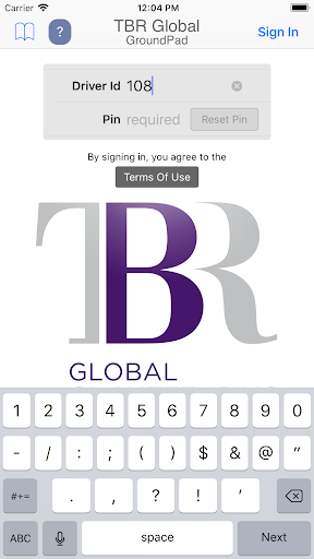 Android application TBR GroundPad screenshort