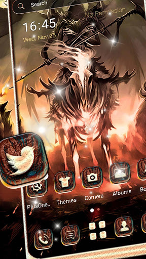 Android application Scary Grim Reaper Theme screenshort