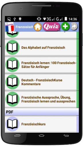 Android application Französischkurs screenshort