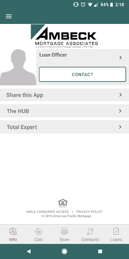 Screenshot of Ambeck Mortgage Associates