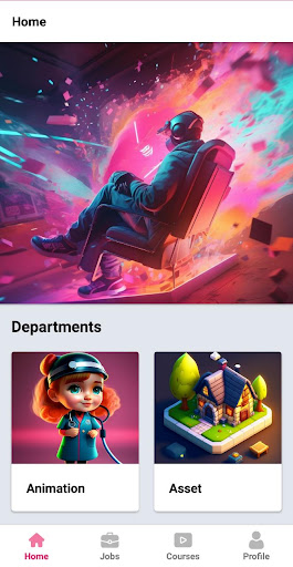 Android application Vfx Cgi - Jobs & Courses screenshort