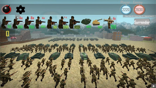 Android application WORLD WAR II: SOVIET WARS RTS screenshort