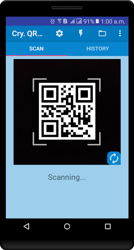 Android application Cry. QR Scanner & Generator screenshort