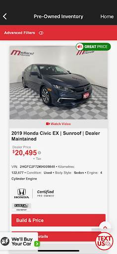 Midland Honda Screen 3