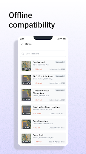 Android application Zeitview Solar Insights screenshort