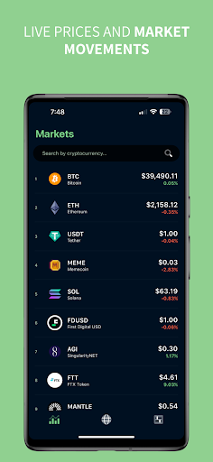 Android application Monetaris screenshort