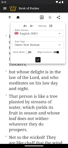 Psalms Book Screen 2