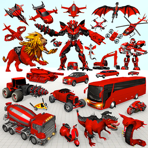 Android application Lion Robot Car Game:Robot Game screenshort
